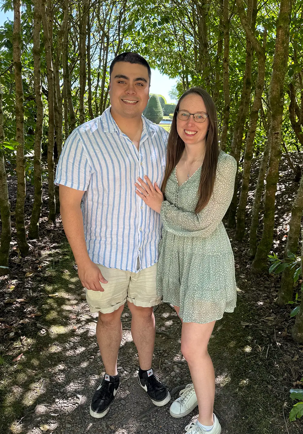 Bearded stylish groom suit beautiful blonde